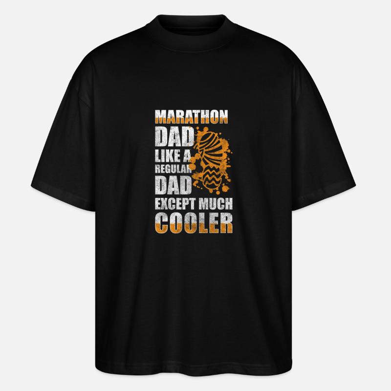 Läufer Sprinter Triathlon - Stanley/Stella Oversized Unisex Bio T-Shirt Blaster 2.0 - Schwarz