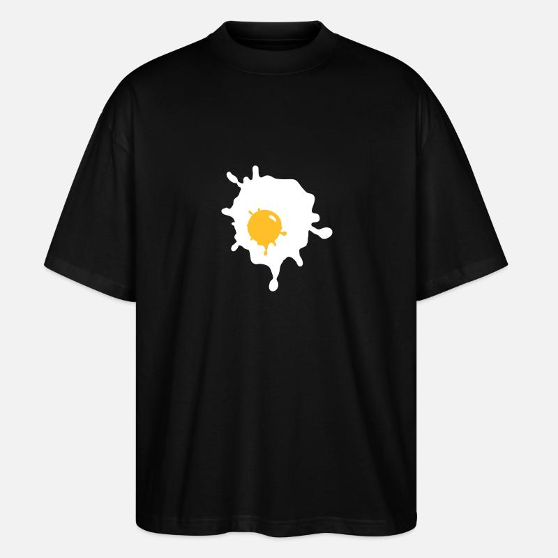 Ein Spiegelei - V2 - Stanley/Stella Oversized Unisex Bio T-Shirt Blaster 2.0 - Schwarz
