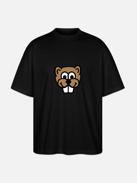 Biber - Stanley/Stella Oversized Unisex Bio T-Shirt Blaster 2.0 - Schwarz