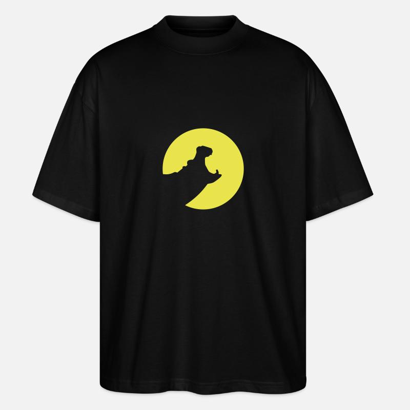 Nilpferd - Stanley/Stella Oversized Unisex Bio T-Shirt Blaster 2.0 - Schwarz