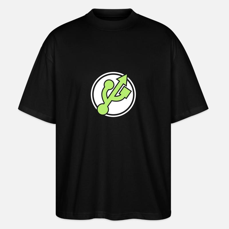 Nerd super-héros - T-shirt bio Blaster 2.0 coupe oversize Stanley/Stella Unisexe - noir