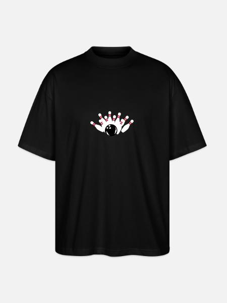 Bowling - Stanley/Stella Oversized Unisex Bio T-Shirt Blaster 2.0 - Schwarz