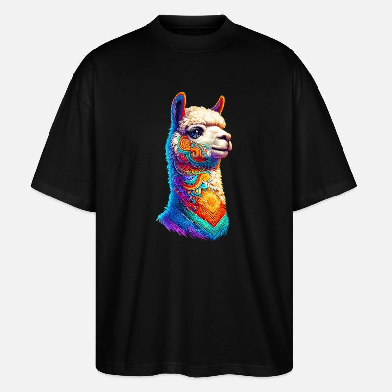 Alpaka - Stanley/Stella Oversized Unisex Bio T-Shirt Blaster 2.0 - Schwarz