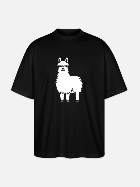 lama - Stanley/Stella Oversized Unisex Organic T-shirt Blaster 2.0 - black