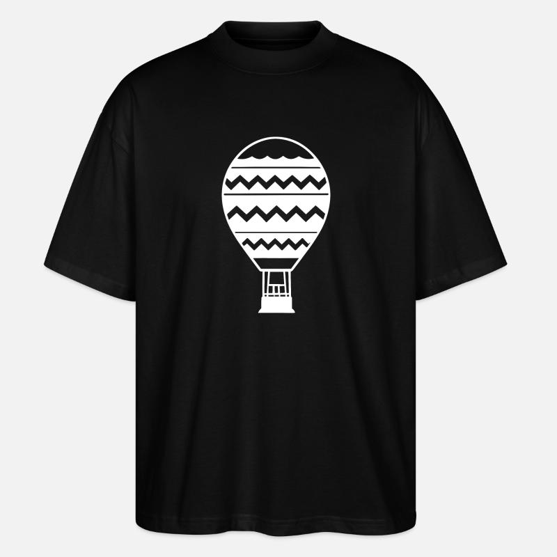 Luftballon - Stanley/Stella Oversized Unisex Bio T-Shirt Blaster 2.0 - Schwarz