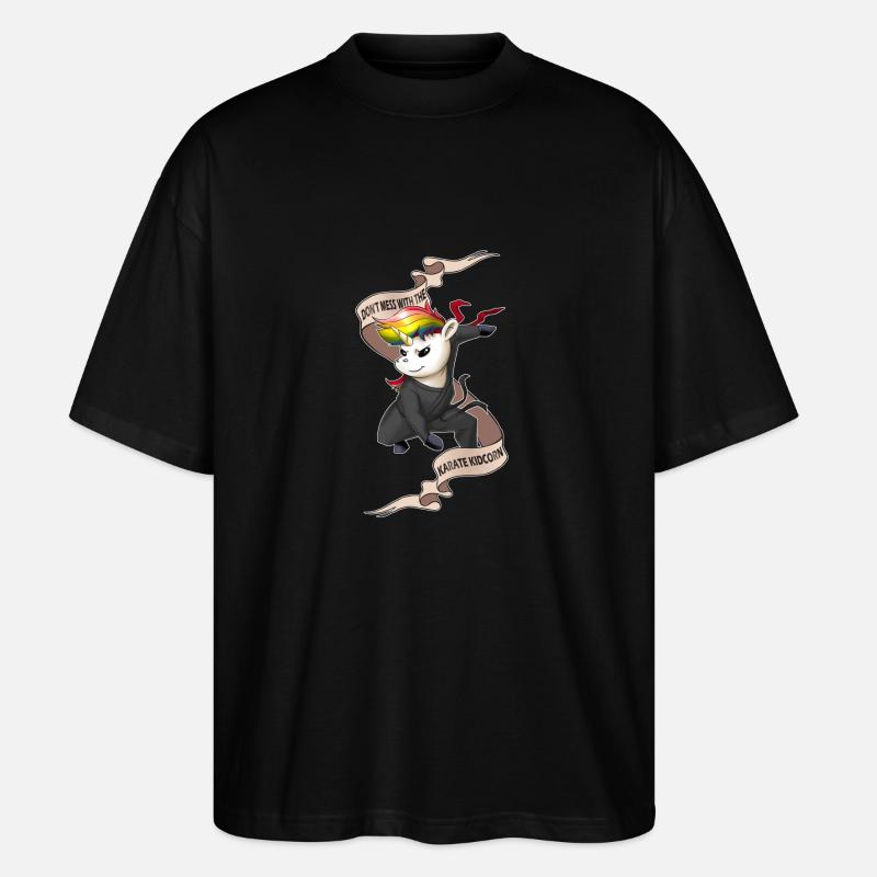 KarateUnicornfinal1 - Stanley/Stella Oversized Unisex Bio T-Shirt Blaster 2.0 - Schwarz