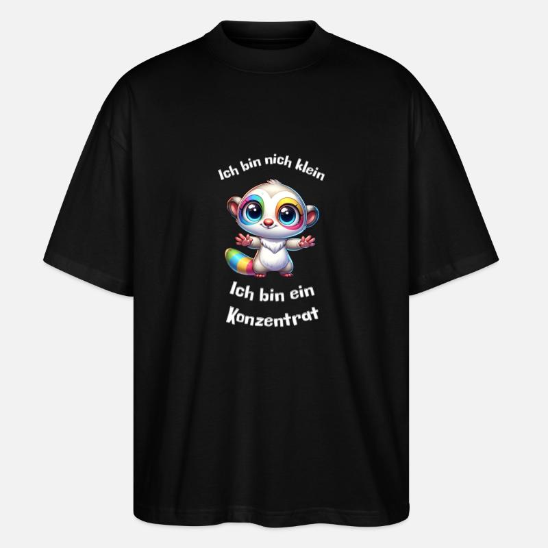 Klein aber ein Konzentrat - Stanley/Stella Oversized Unisex Bio T-Shirt Blaster 2.0 - Schwarz