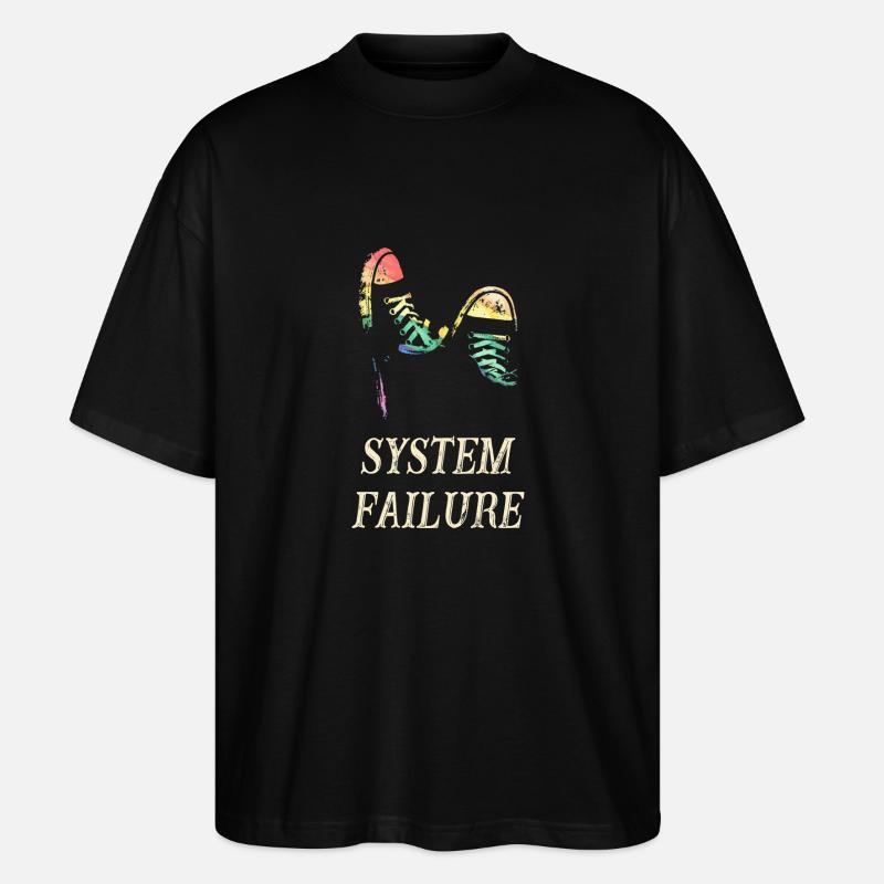 System failure - Stanley/Stella Oversized Unisex Organic T-shirt Blaster 2.0 - black
