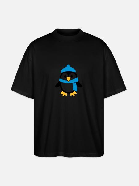 Manchot - T-shirt bio Blaster 2.0 coupe oversize Stanley/Stella Unisexe - noir