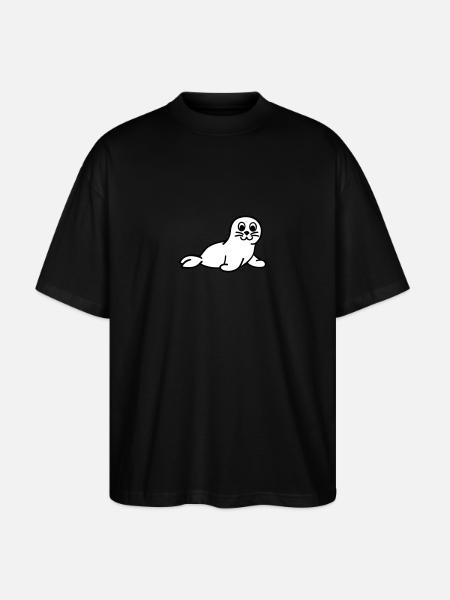 Pinnipèdes - T-shirt bio Blaster 2.0 coupe oversize Stanley/Stella Unisexe - noir
