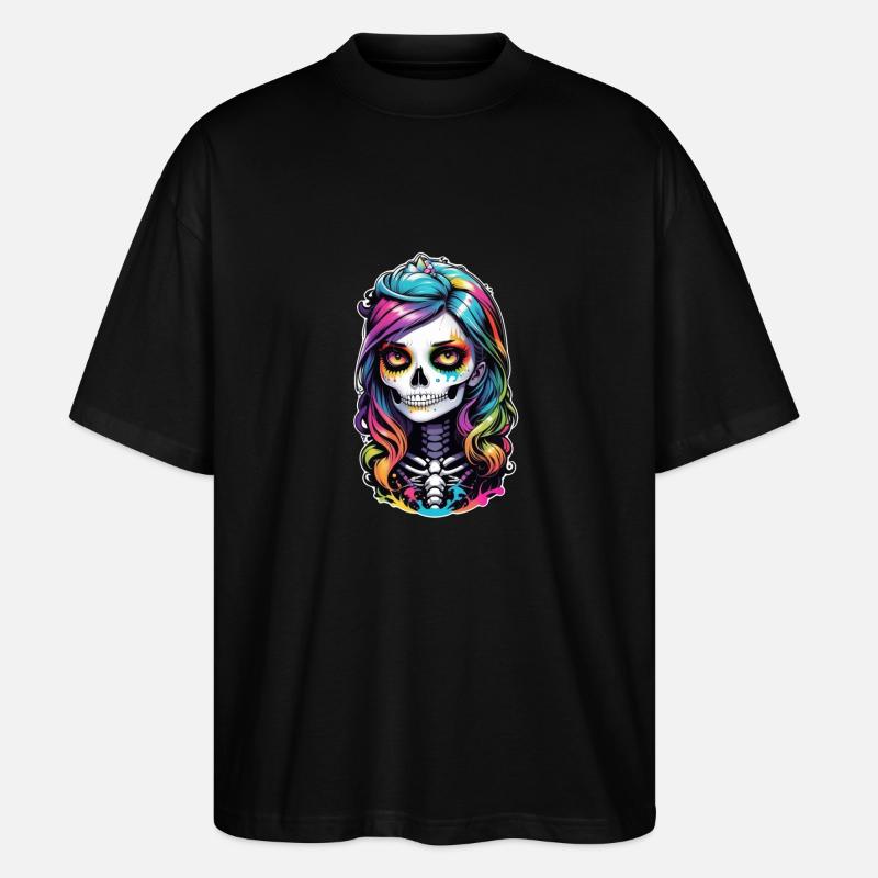 Halloween - Rock & Regenbogen - Stanley/Stella Oversized Unisex Bio T-Shirt Blaster 2.0 - Schwarz