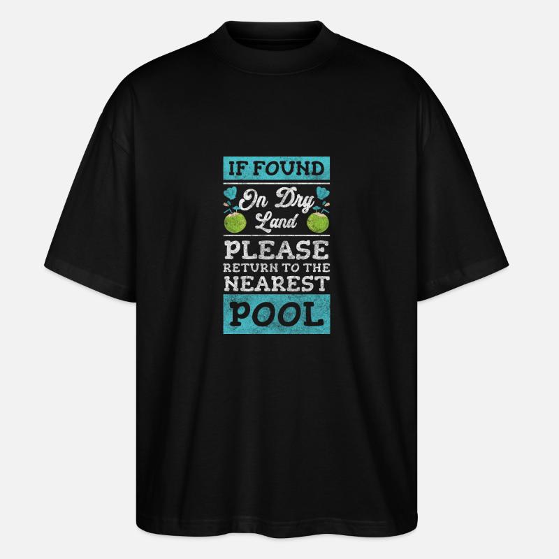 Piscine Piscine Power Sun - T-shirt bio Blaster 2.0 coupe oversize Stanley/Stella Unisexe - noir