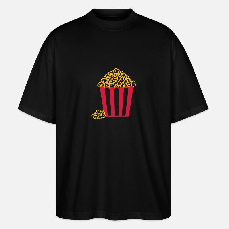 Popcorn - Stanley/Stella Oversized Unisex Bio T-Shirt Blaster 2.0 - Schwarz
