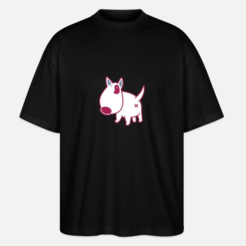 bully_illu_backside_3c - Stanley/Stella Oversized Unisex Bio T-Shirt Blaster 2.0 - Schwarz