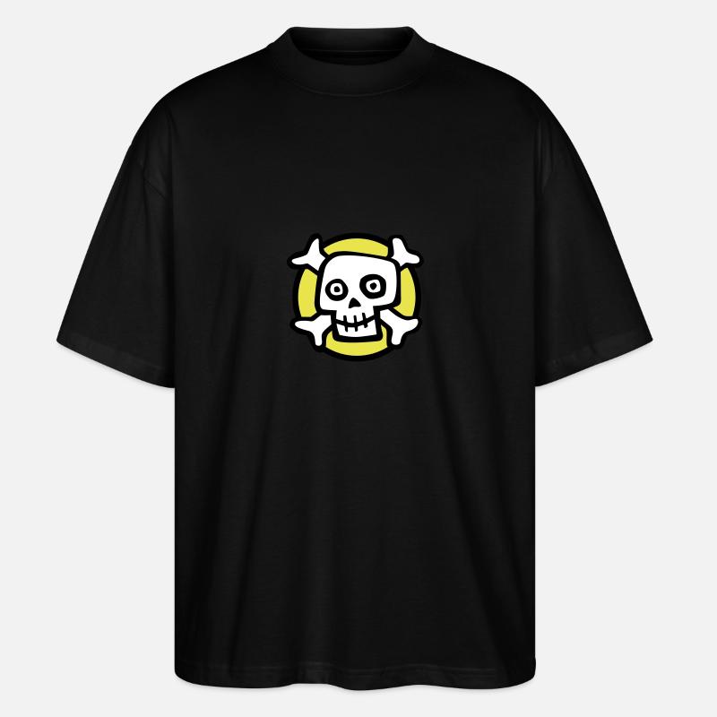 comic_skull_072011_b_3c - T-shirt bio Blaster 2.0 coupe oversize Stanley/Stella Unisexe - noir