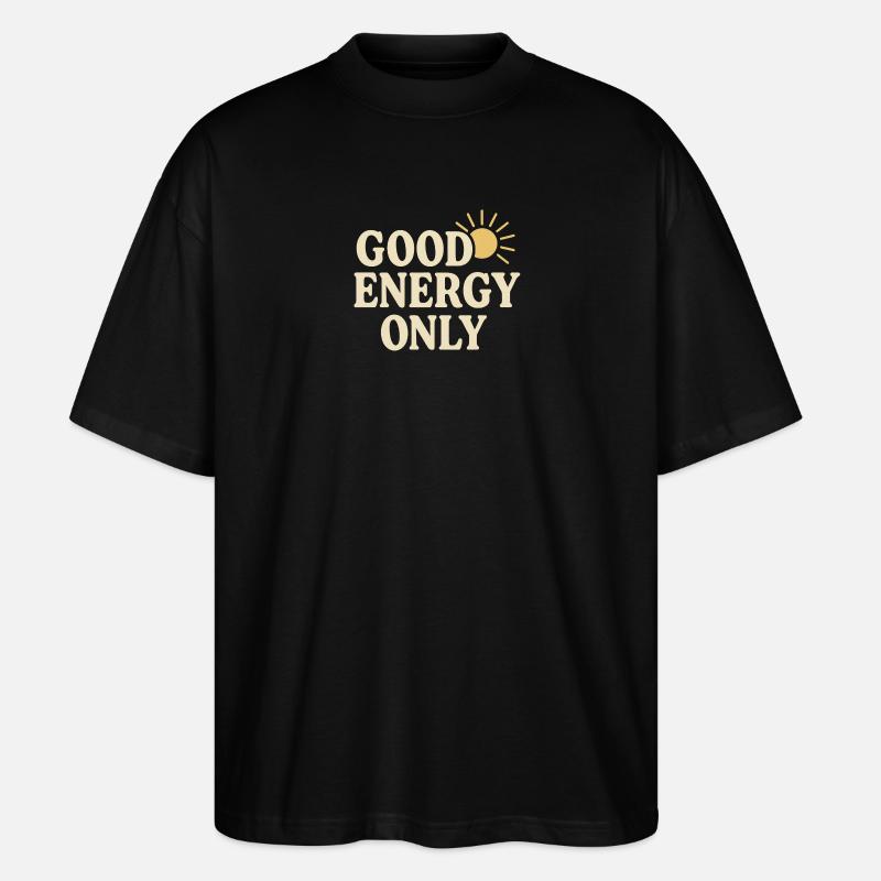 Positive Solarenergie - Stanley/Stella Oversized Unisex Bio T-Shirt Blaster 2.0 - Schwarz