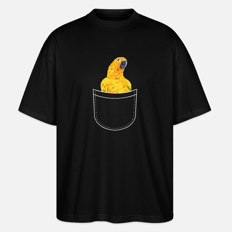 Perruche Perroquet Perruche Oiseau - T-shirt bio Blaster 2.0 coupe oversize Stanley/Stella Unisexe - noir