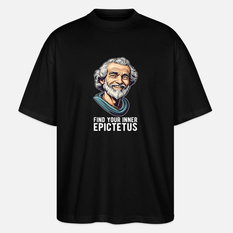Epictetus Epictetus Stoicism Philosopher Stoic - Stanley/Stella Oversized Unisex Organic T-shirt Blaster 2.0 - black