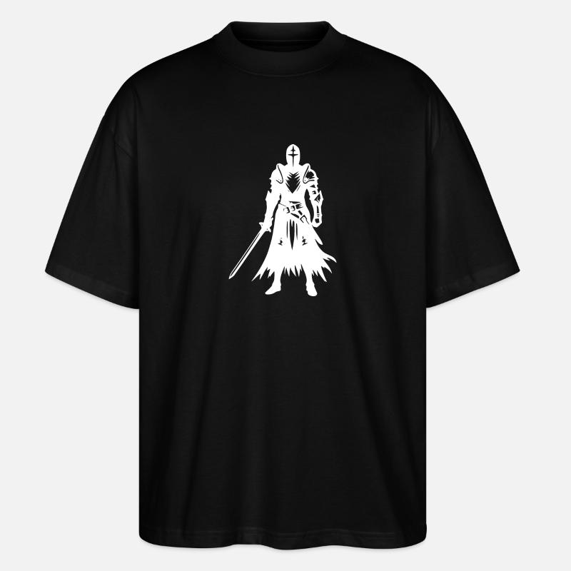 Chevalier à l’épée - T-shirt bio Blaster 2.0 coupe oversize Stanley/Stella Unisexe - noir