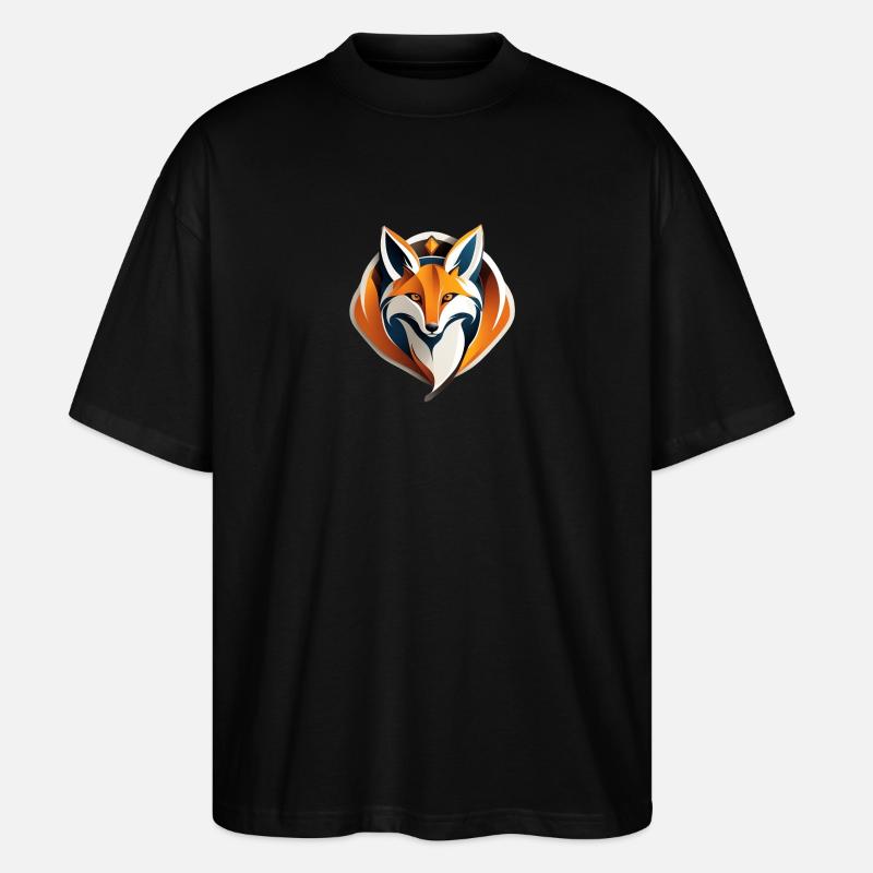 Fuchs - Stanley/Stella Oversized Unisex Bio T-Shirt Blaster 2.0 - Schwarz