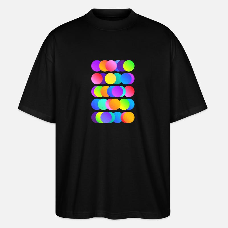 Knallbunte Kreise - Stanley/Stella Oversized Unisex Bio T-Shirt Blaster 2.0 - undefined