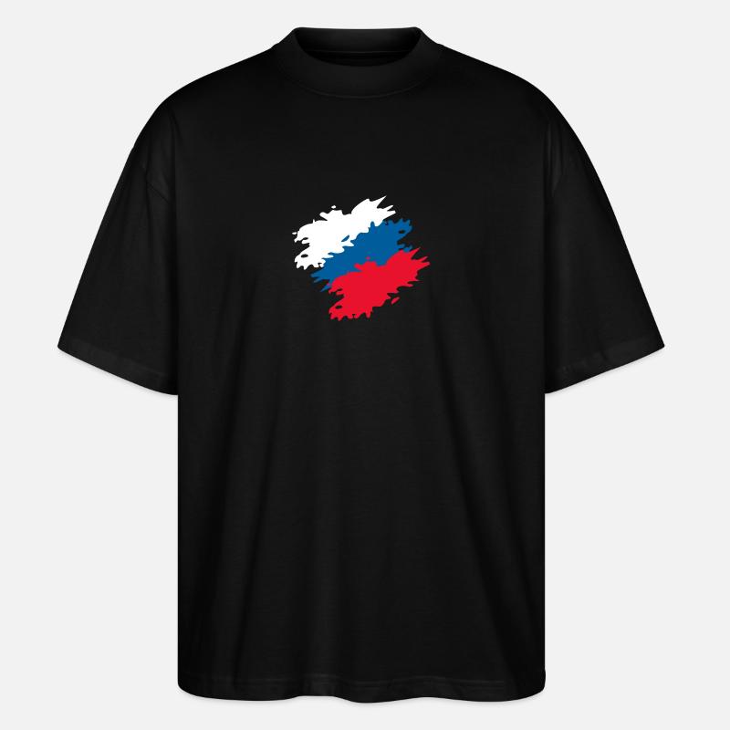 République tchèque - T-shirt bio Blaster 2.0 coupe oversize Stanley/Stella Unisexe - noir