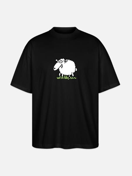 grinseschaf - T-shirt bio Blaster 2.0 coupe oversize Stanley/Stella Unisexe - noir