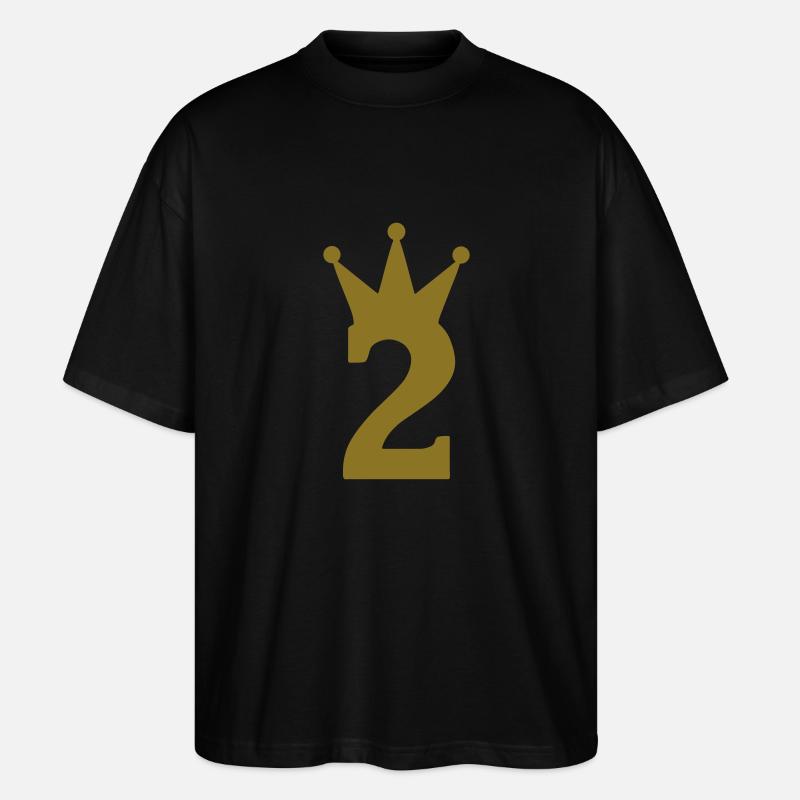 2 krone c1w7 - Stanley/Stella Oversized Unisex Bio T-Shirt Blaster 2.0 - Schwarz