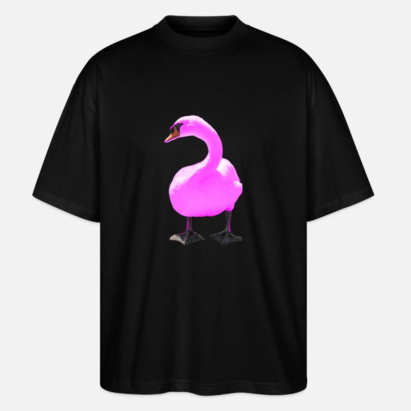 Schwan - Stanley/Stella Oversized Unisex Bio T-Shirt Blaster 2.0 - Schwarz