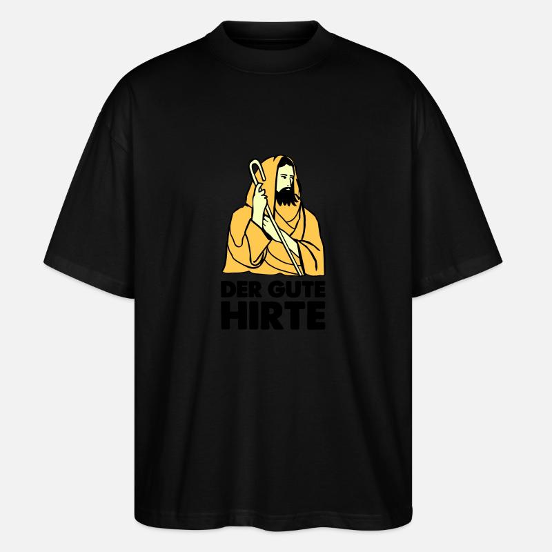 Jésus Berger - T-shirt bio Blaster 2.0 coupe oversize Stanley/Stella Unisexe - noir