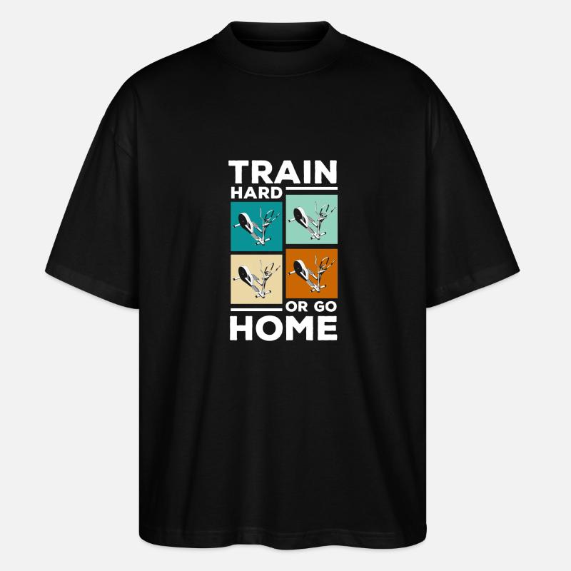 Vélo elliptique - T-shirt bio Blaster 2.0 coupe oversize Stanley/Stella Unisexe - noir