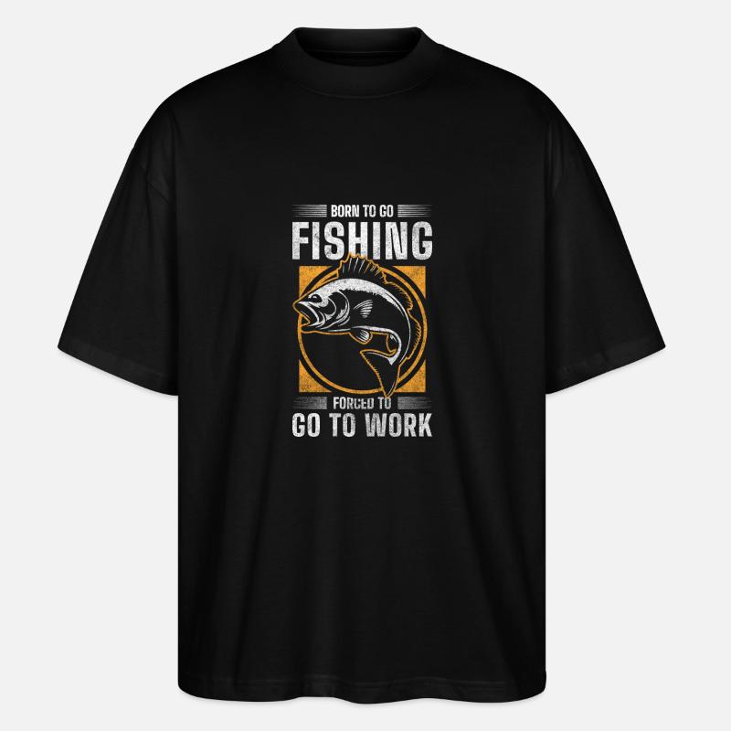 Fischen See Trip Turnier - Stanley/Stella Oversized Unisex Bio T-Shirt Blaster 2.0 - Schwarz