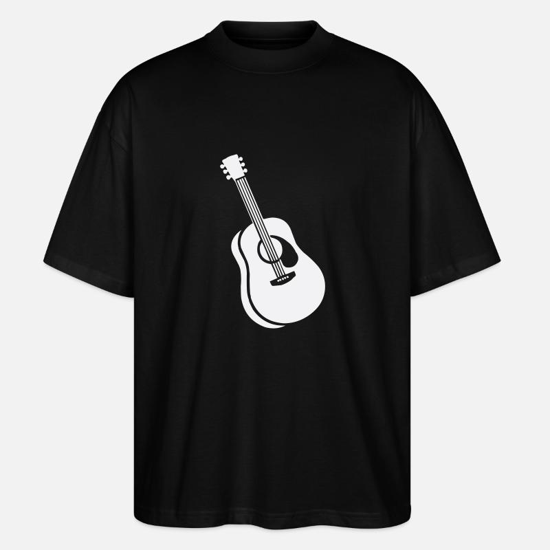 gitarre - Stanley/Stella Oversized Unisex Bio T-Shirt Blaster 2.0 - Schwarz