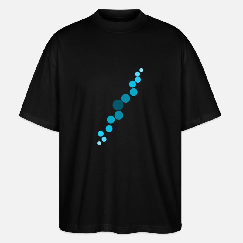 Blaue Blasen - Stanley/Stella Oversized Unisex Bio T-Shirt Blaster 2.0 - Schwarz