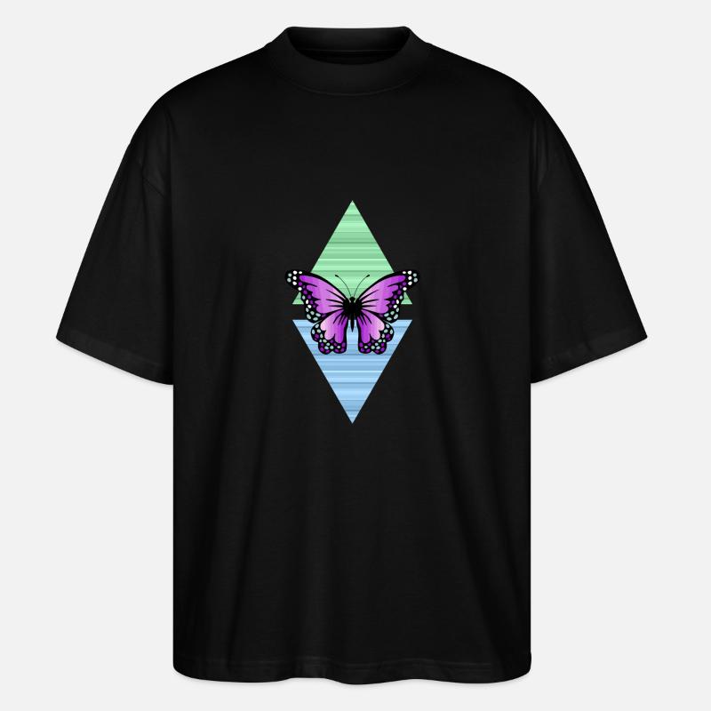 papillon - T-shirt bio Blaster 2.0 coupe oversize Stanley/Stella Unisexe - noir