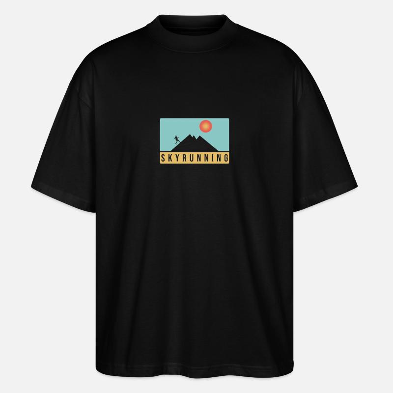 Conception de Skyrunning - T-shirt bio Blaster 2.0 coupe oversize Stanley/Stella Unisexe - noir