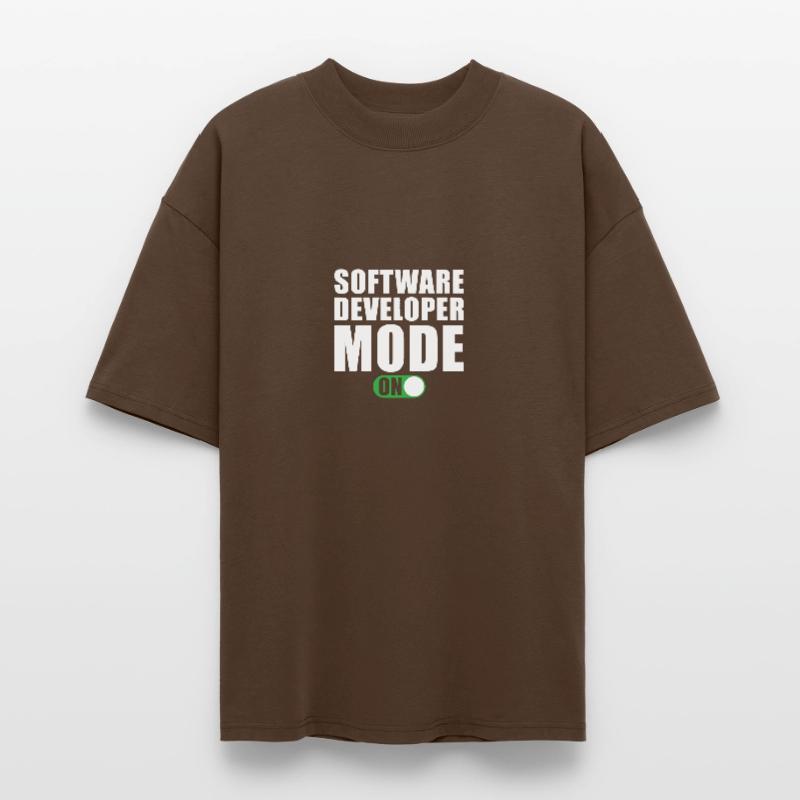 Software Developer Mode On Stanley/Stella Oversized Unisex Organic T-shirt Blaster 2.0