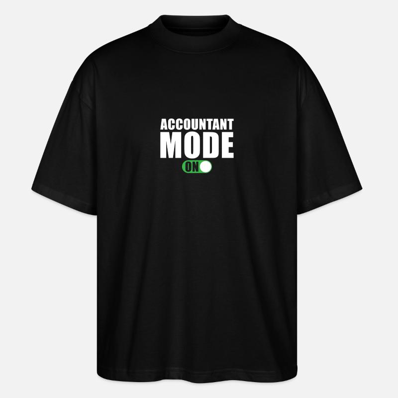 Buchhalter Modus Ein - Stanley/Stella Oversized Unisex Bio T-Shirt Blaster 2.0 - Schwarz