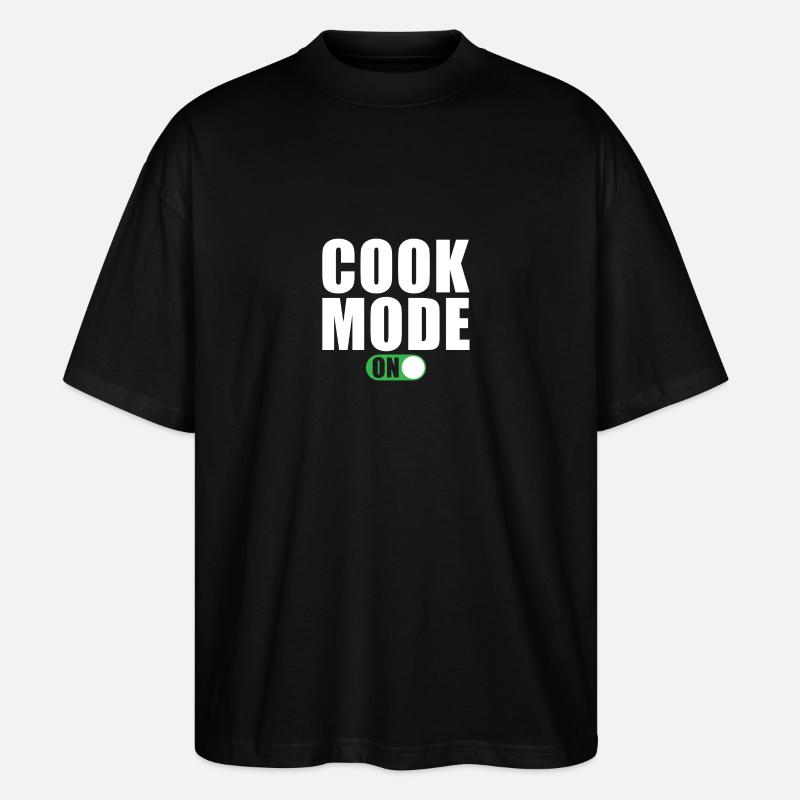 Cooking Mode On - Stanley/Stella Oversized Unisex Organic T-shirt Blaster 2.0 - black