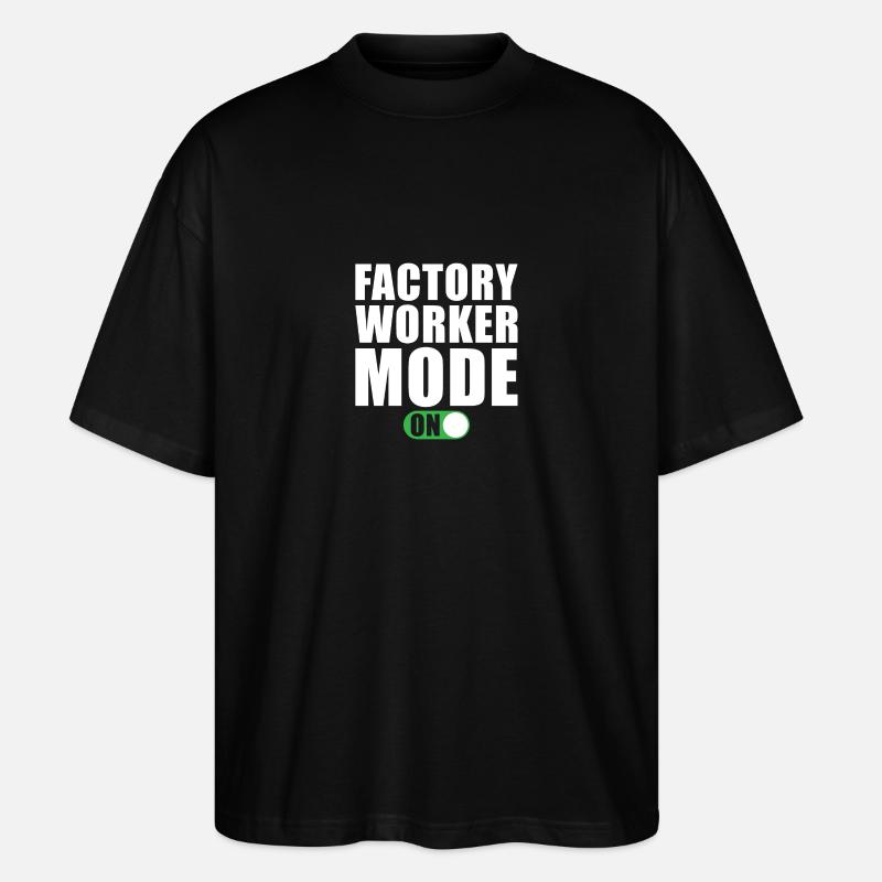 Mode Ouvrier d’usine activé - T-shirt bio Blaster 2.0 coupe oversize Stanley/Stella Unisexe - noir