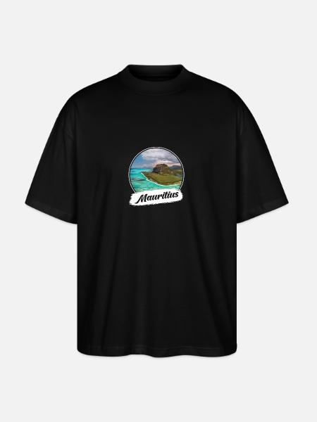 Mauritius Souvenir - Stanley/Stella Oversized Unisex Organic T-shirt Blaster 2.0 - black
