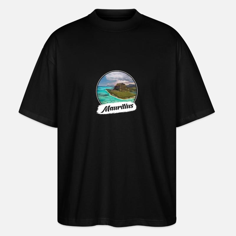 Mauritius Souvenir - Stanley/Stella Oversized Unisex Bio T-Shirt Blaster 2.0 - Schwarz