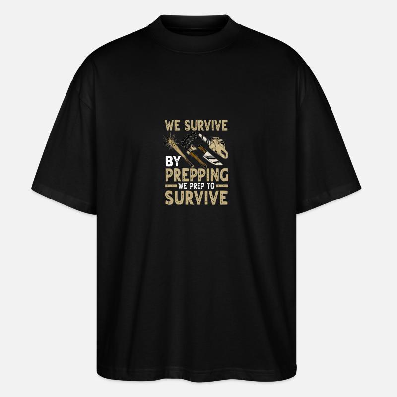 Prepper - T-shirt bio Blaster 2.0 coupe oversize Stanley/Stella Unisexe - noir