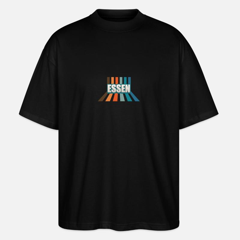 Essenerin Essener Essen - Stanley/Stella Oversized Unisex Bio T-Shirt Blaster 2.0 - Schwarz
