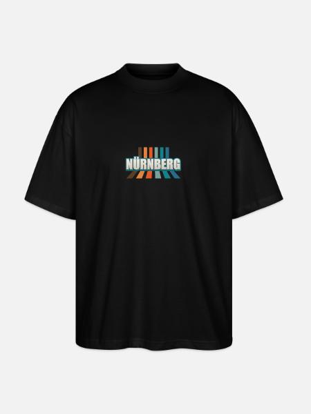Nuremberg, Nuremberg, Nuremberg - Stanley/Stella Oversized Unisex Organic T-shirt Blaster 2.0 - black