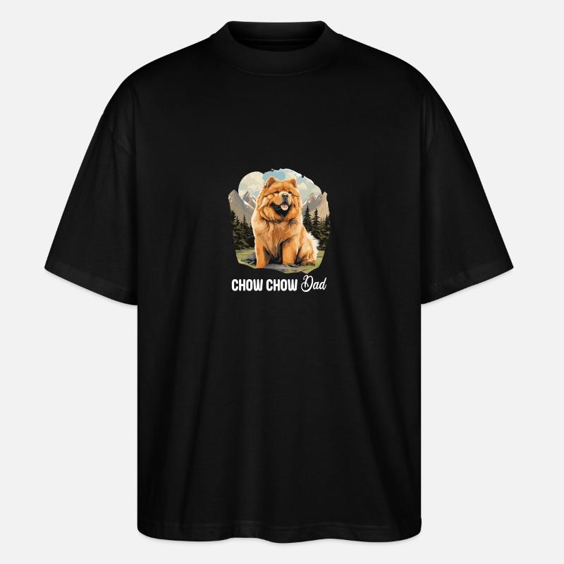 Hund Chow Chow - Stanley/Stella Oversized Unisex Bio T-Shirt Blaster 2.0 - Schwarz