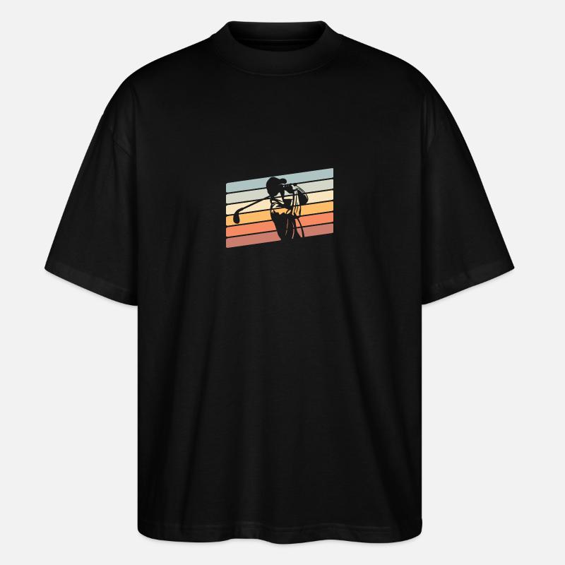 Golf Golfer - Stanley/Stella Oversized Unisex Bio T-Shirt Blaster 2.0 - Schwarz