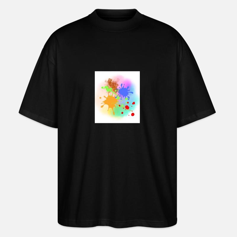 Farbkleks - Stanley/Stella Oversized Unisex Bio T-Shirt Blaster 2.0 - Schwarz