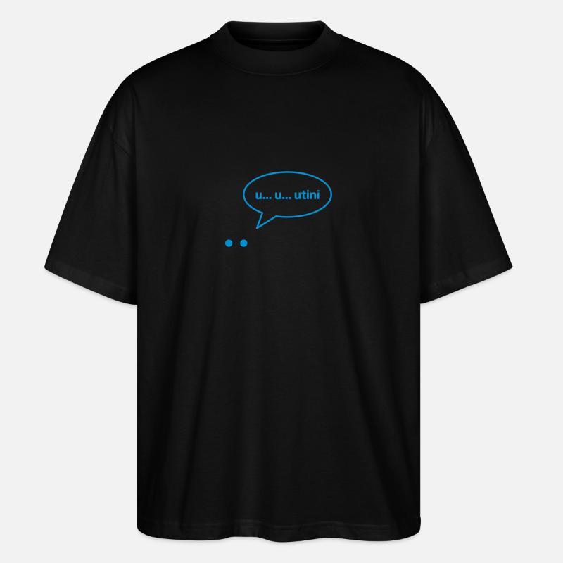 utini - Stanley/Stella Oversized Unisex Bio T-Shirt Blaster 2.0 - Schwarz