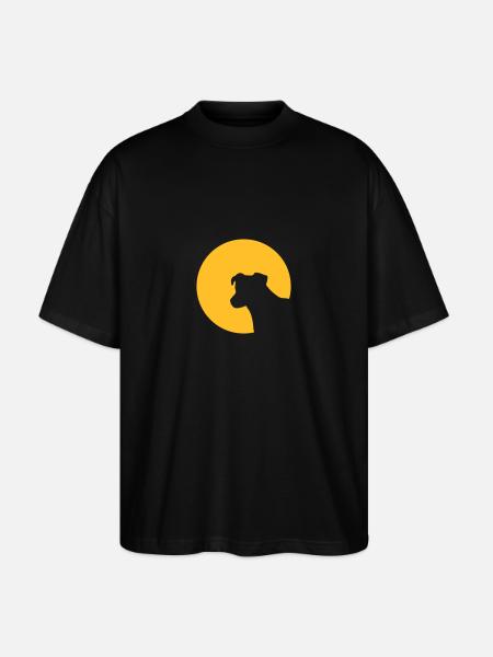 Chien - T-shirt bio Blaster 2.0 coupe oversize Stanley/Stella Unisexe - noir
